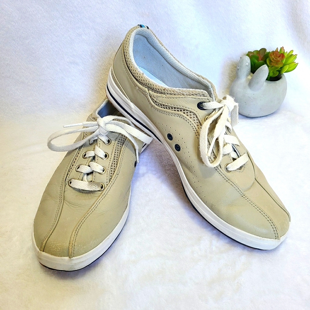 Keds Spirit Ubal Stone Beige Leather Sneaker